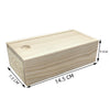 Pine Pull-Out Box Sliding Cover Wooden Box Wooden Storage Box Log Drawer